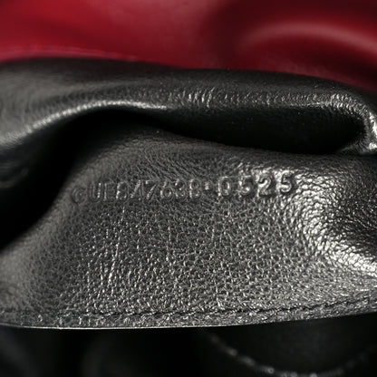 Saint Laurent Shiny Calfskin Small Cassandre Chain Pouch Dark Ruby 6 of 9