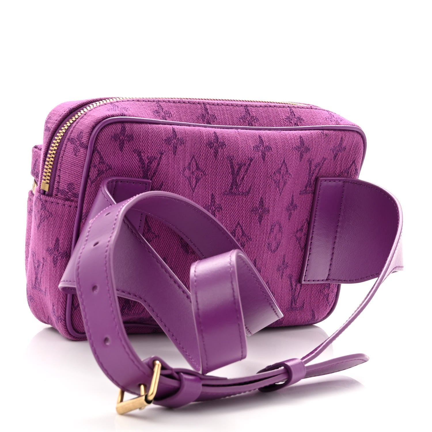Louis Vuitton Denim Monogram Outdoor Bumbag Purple 2 of 9