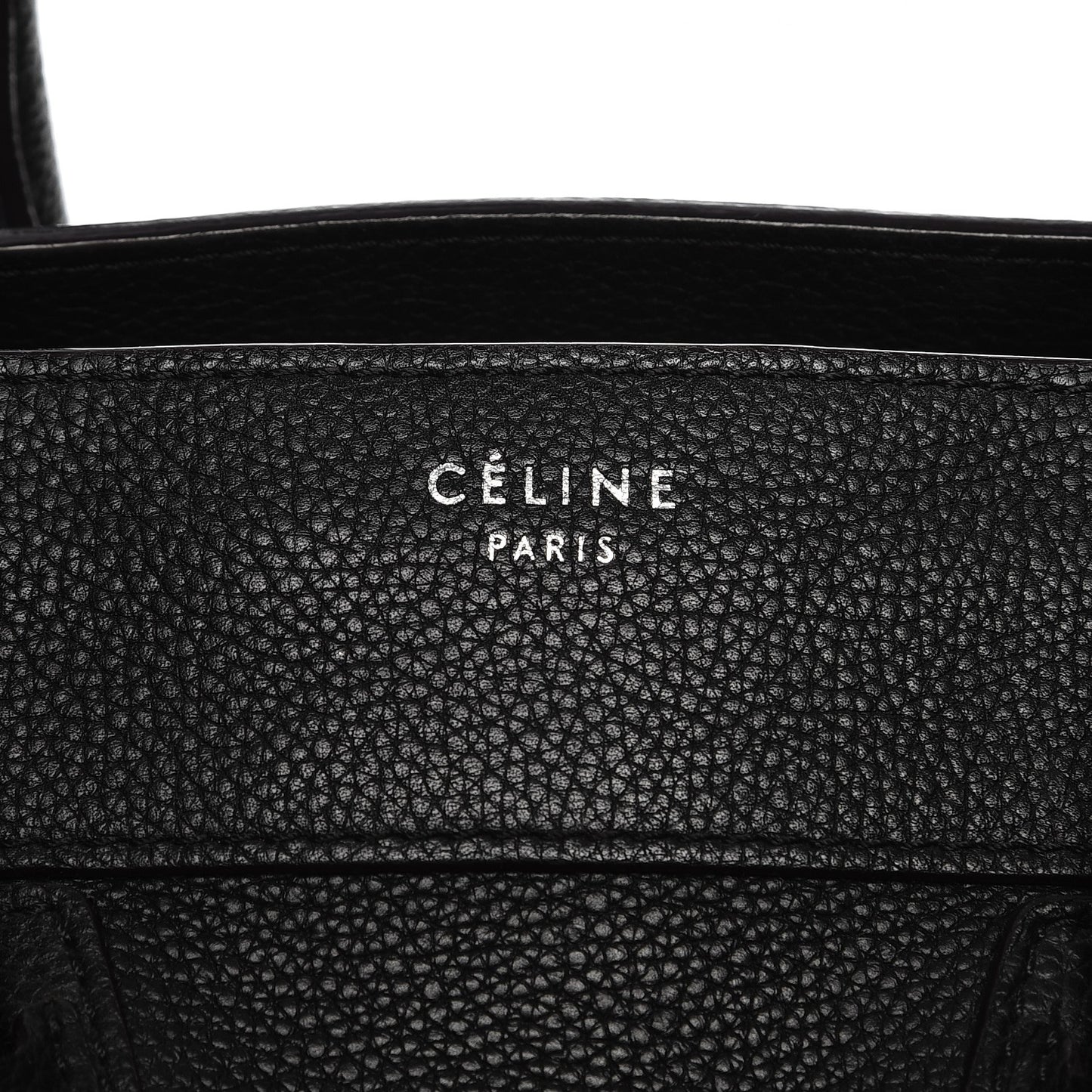 Drummed Calfskin Mini Luggage Black