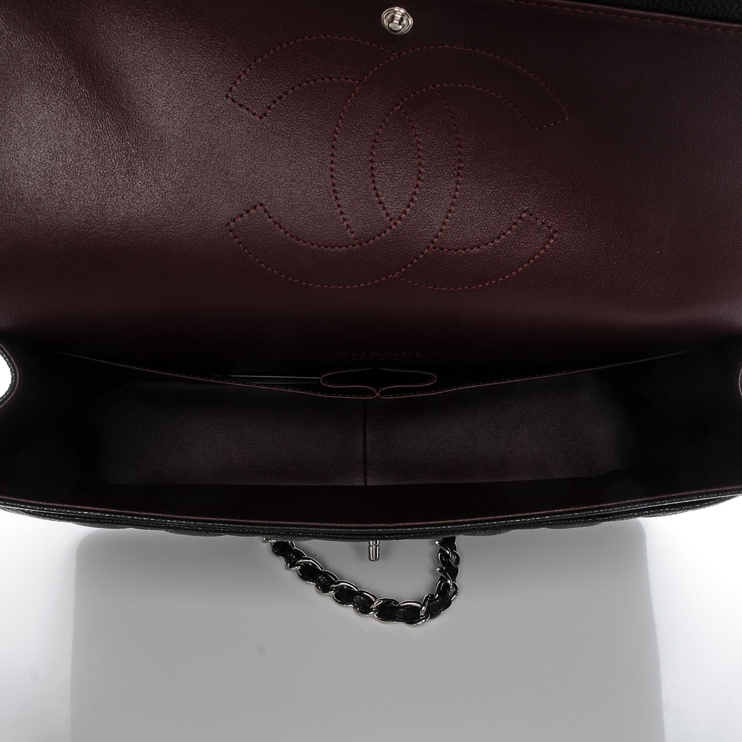 Caviar Quilted Maxi Double Flap Black