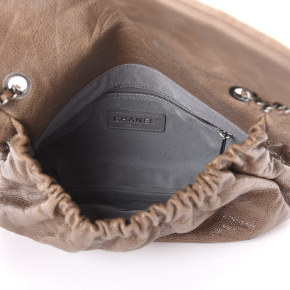 Chanel Caviar Quilted Medium Elastic Flap Brown 5 of 10