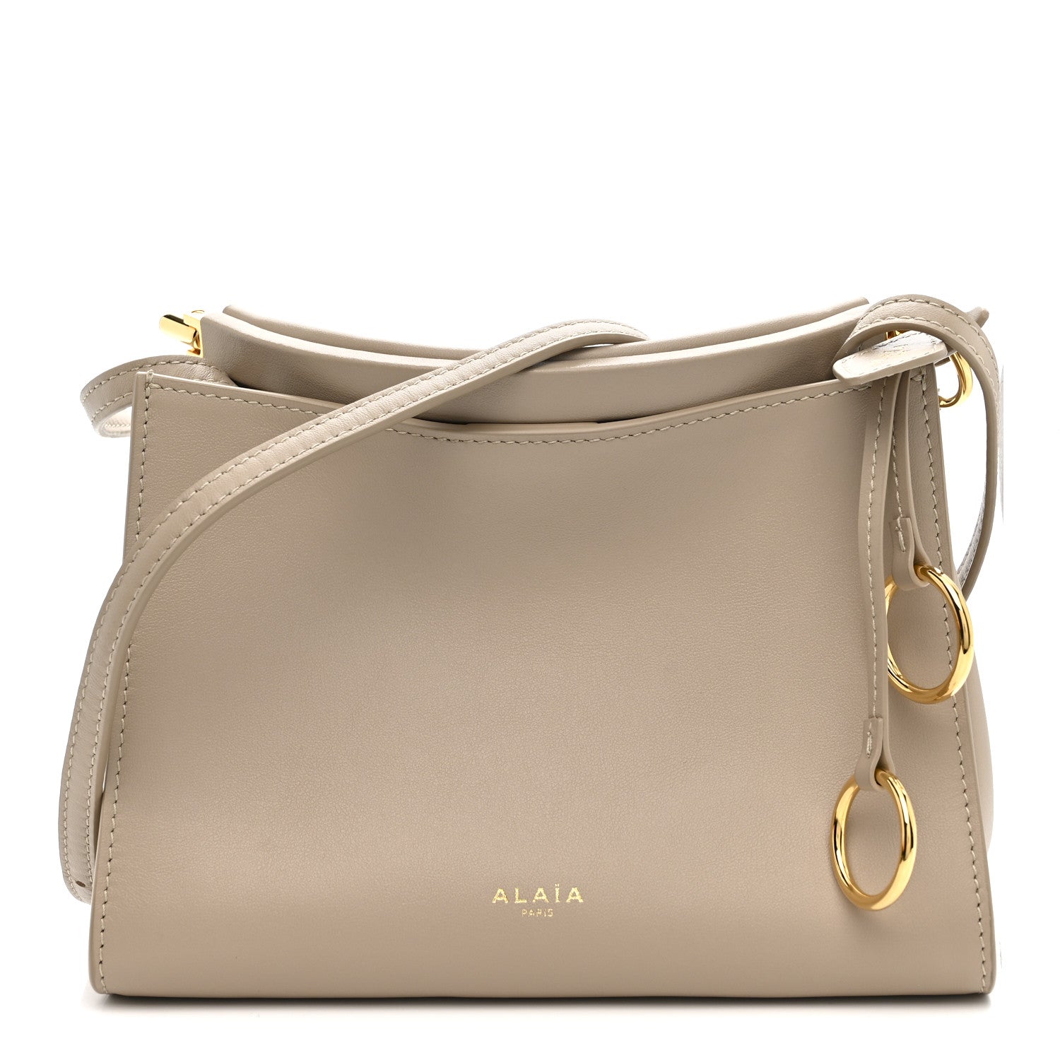 Alaia Calfskin Small Le Click Bag Grege 1 of 10