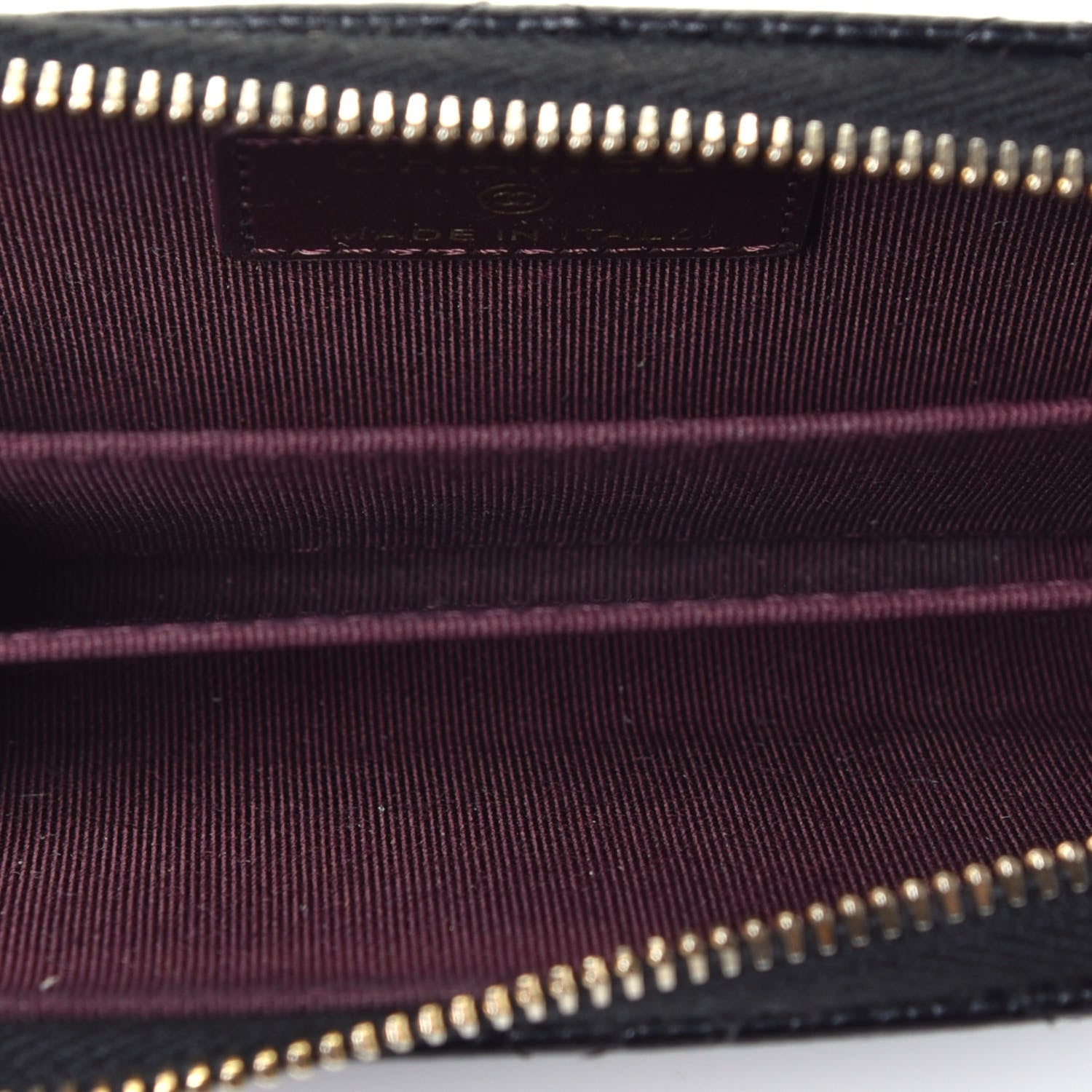 Chanel Caviar Quilted Zip Coin Purse Black 5 of 7