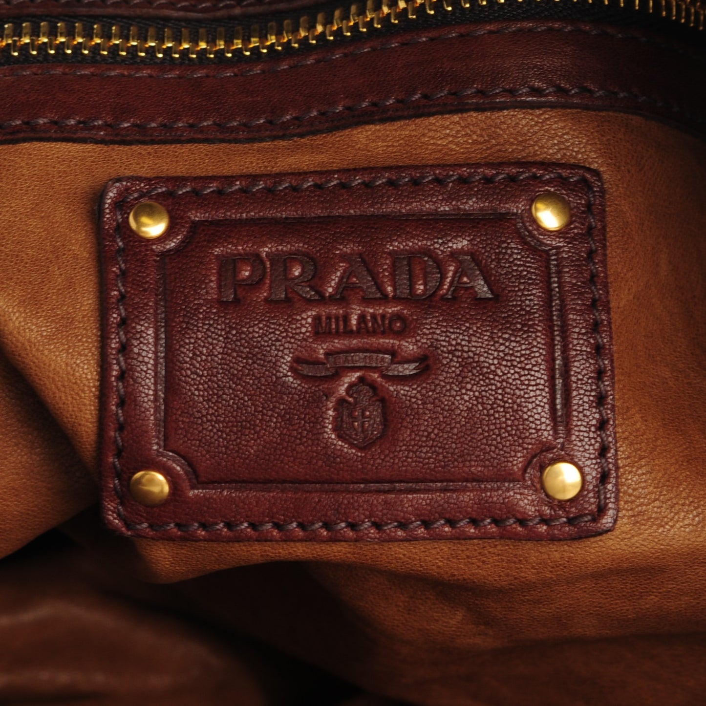 Nappa Aviator Shoulder Bag Bruciato