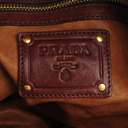 Prada Nappa Aviator Shoulder Bag Bruciato 7 of 9