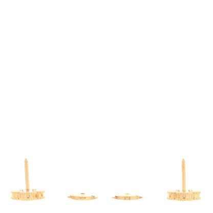 Van Cleef & Arpels 18K Yellow Gold Mother of Pearl Sweet Alhambra Earrings 3 of 5