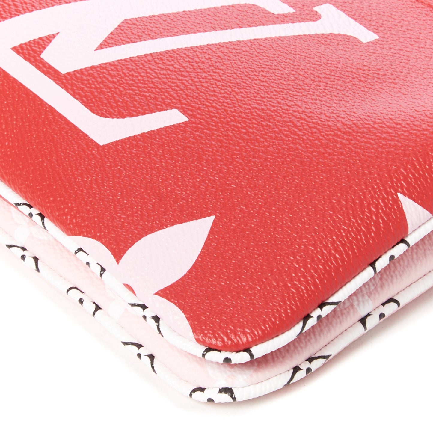 Monogram Giant Double Zip Pochette Rouge