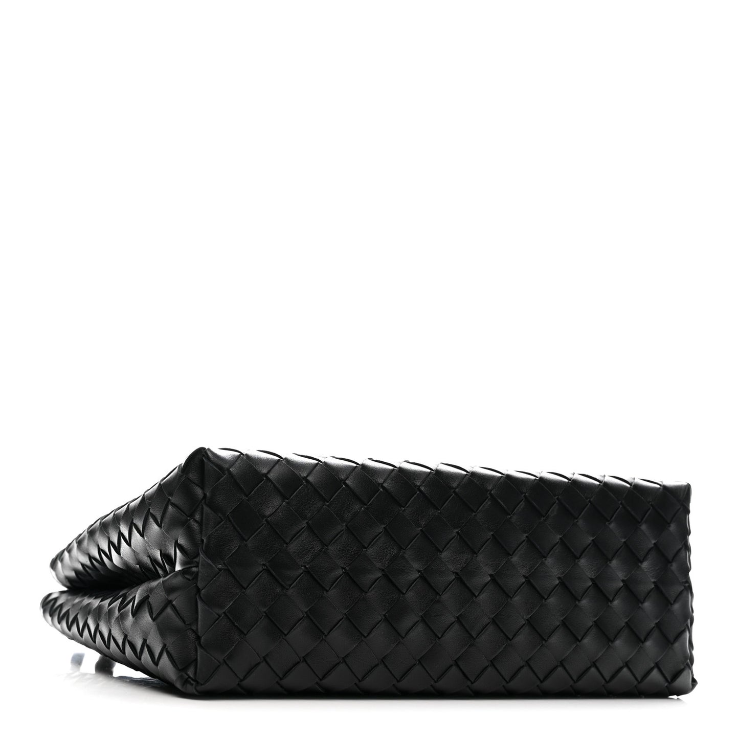 Nappa Intrecciato Medium Andiamo Shoulder Bag Black