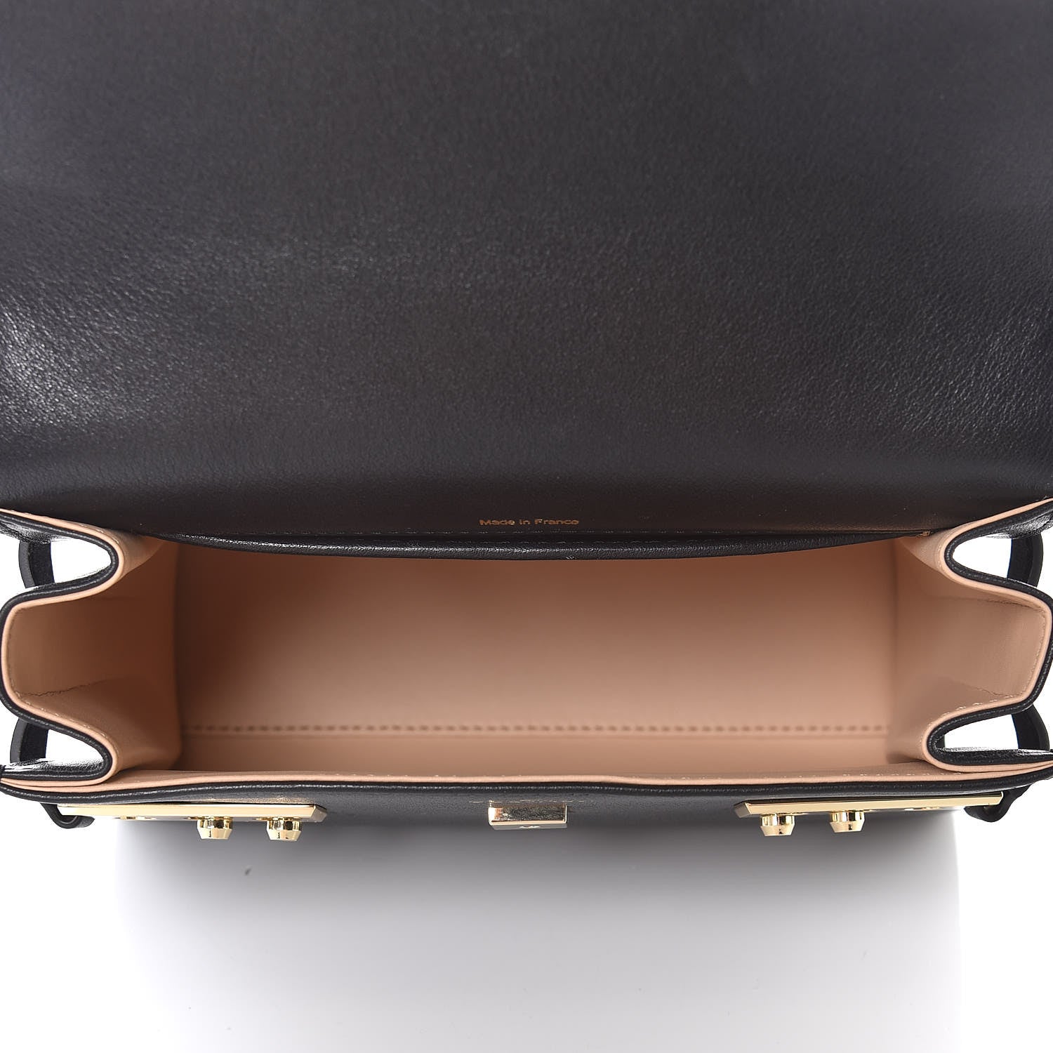 Delvaux Smooth Calfskin Mini Tempete Satchel Black 6 of 10