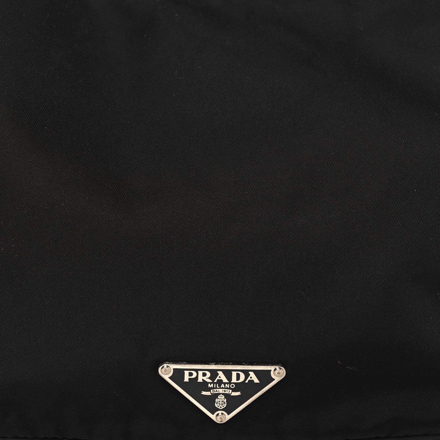 Tessuto Nylon Vitello Hobo Black