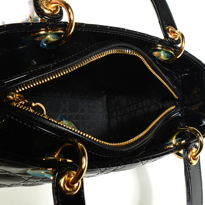 Christian Dior Patent Cannage Medium Lady Dior Black 5 of 7