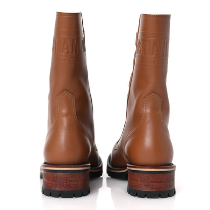 Christian Dior Calfskin Dior Quest 35mm Hiking Boots 37.5 Golden Saddle 6 of 12