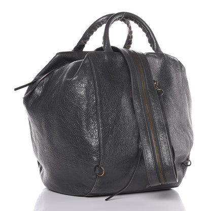 Balenciaga Agneau Classic Hardware Zip Traveler Backpack Gris Fossile 3 of 7