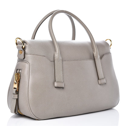 Tom Ford Pebbled Calfskin Medium Top Handle Jennifer Warm Taupe 3 of 8