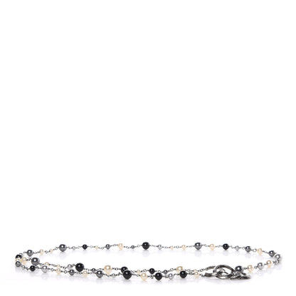 Chanel Ruthenium Pearl Bead CC Belt Black 1 of 5