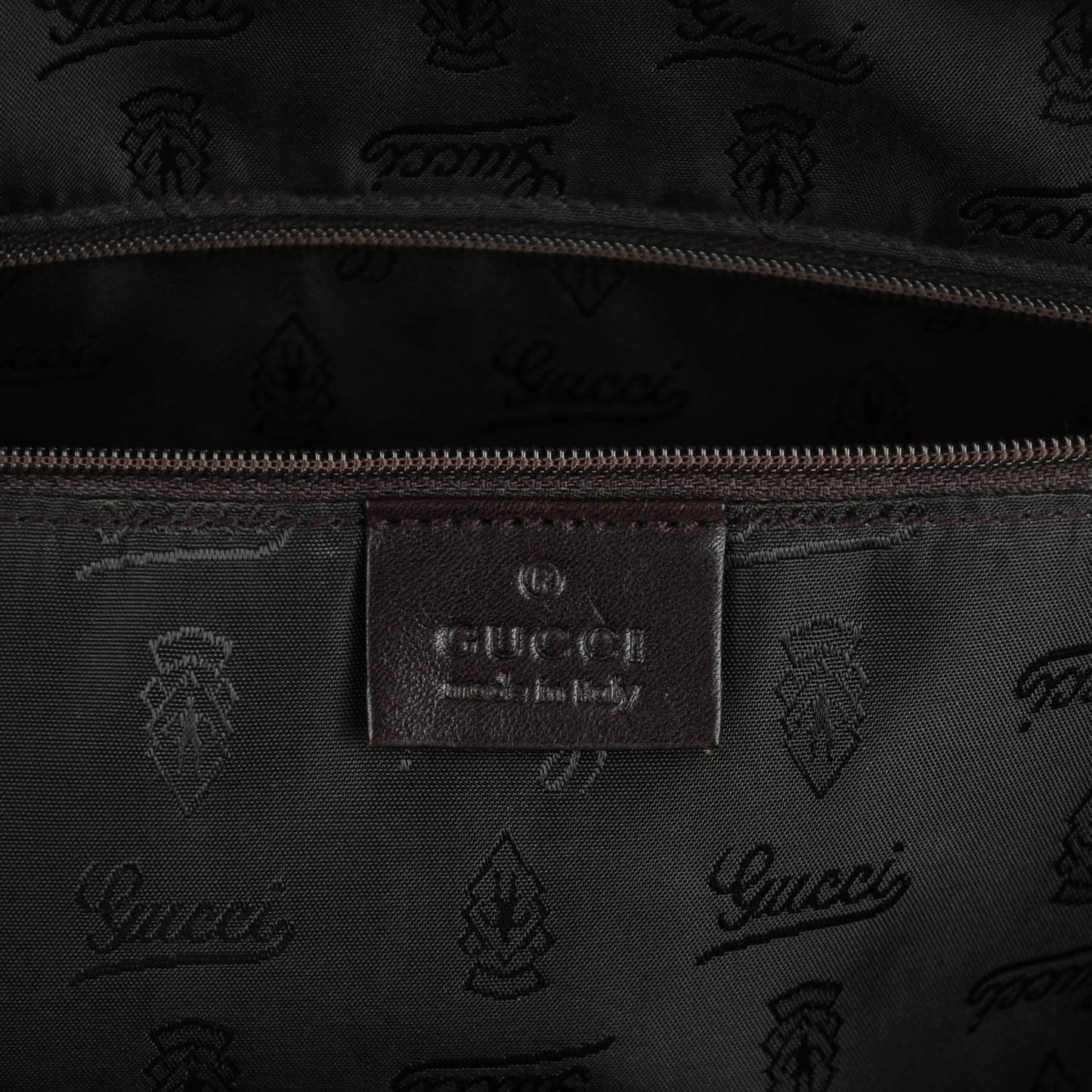 Crystal Monogram Medium Duchessa Boston Bag Brown