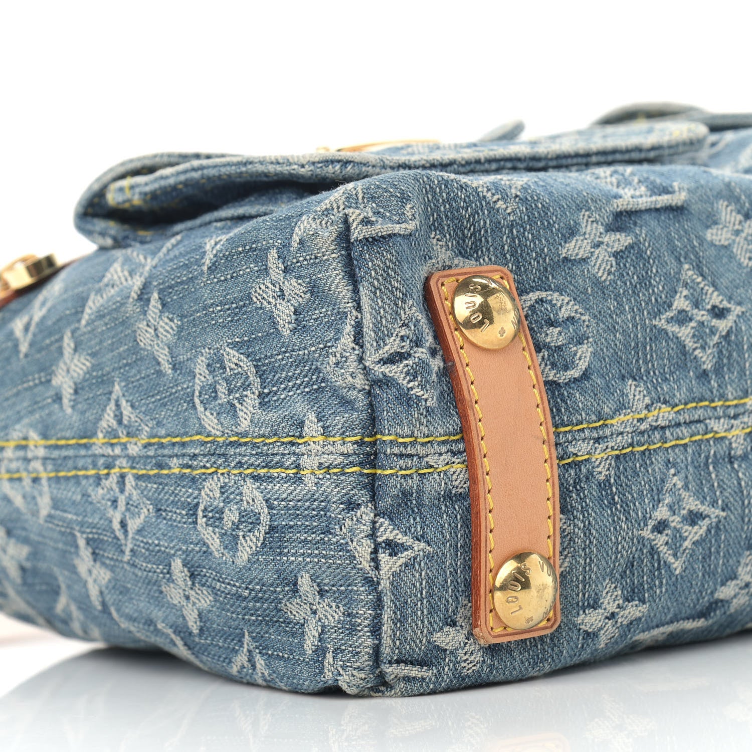 Louis Vuitton Monogram Denim Baggy PM Blue 5 of 10