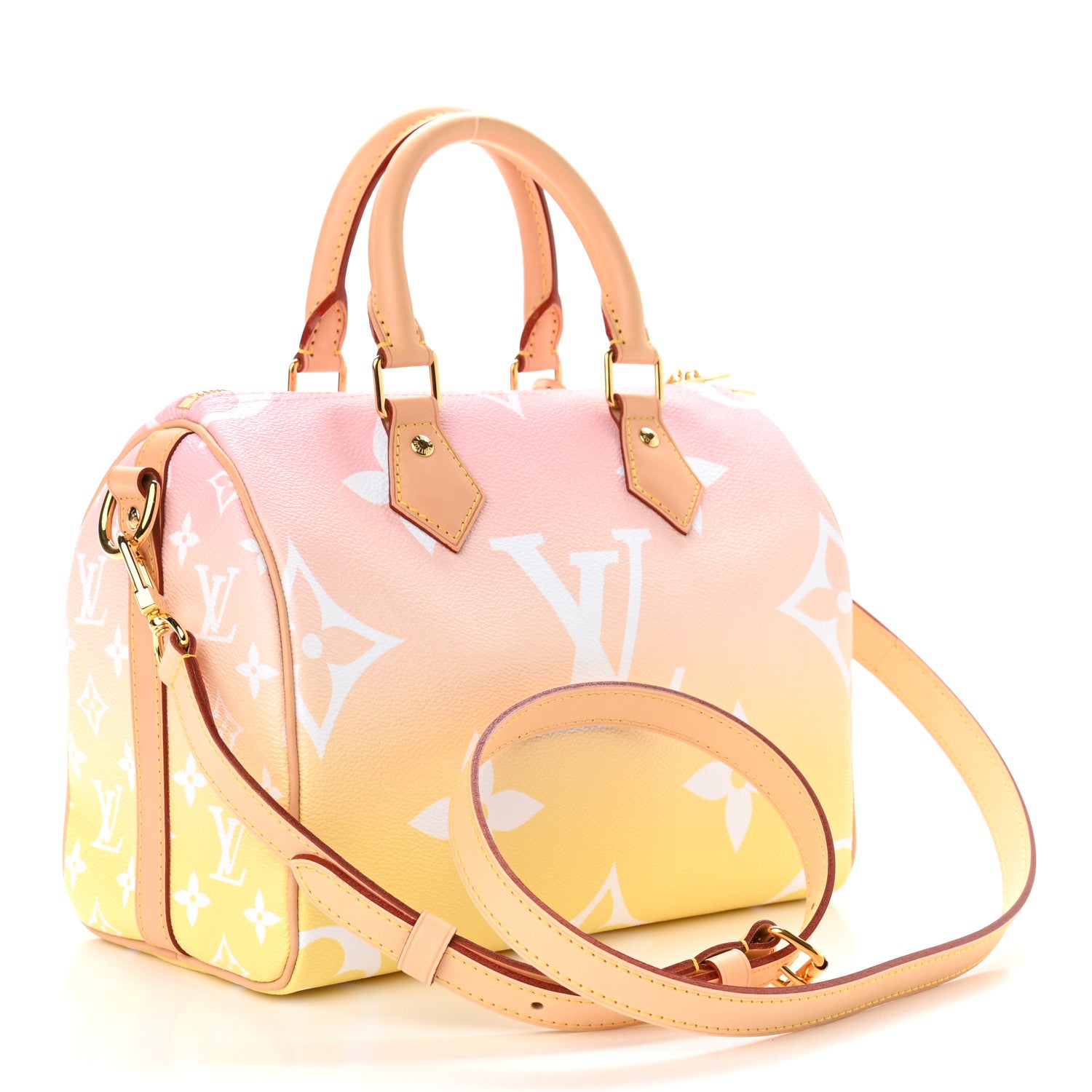 Louis Vuitton Monogram Giant By The Pool Speedy Bandouliere 25 Light Pink 3 of 11