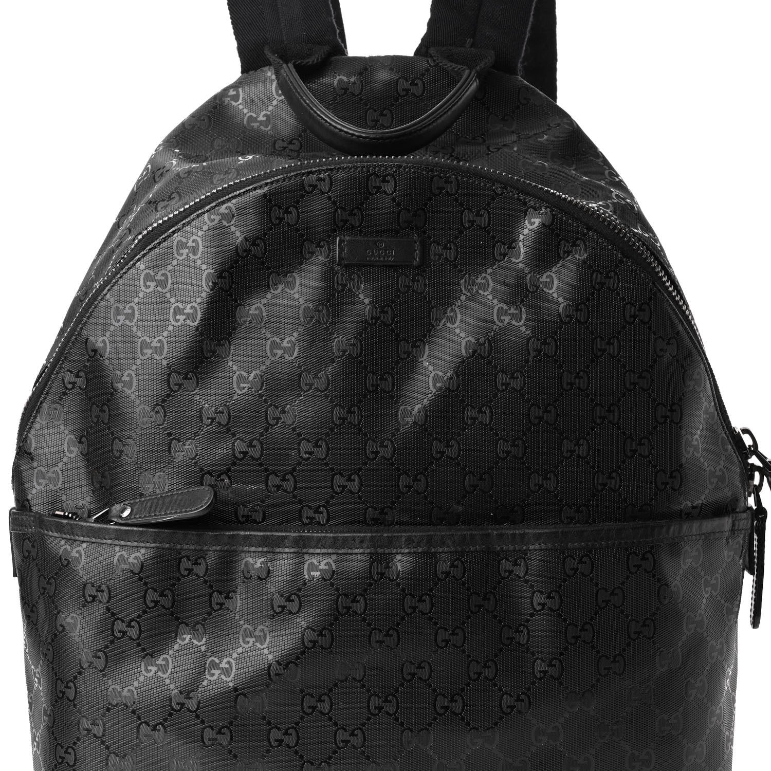 Gucci Imprime Monogram Medium Classic Backpack Black 8 of 11