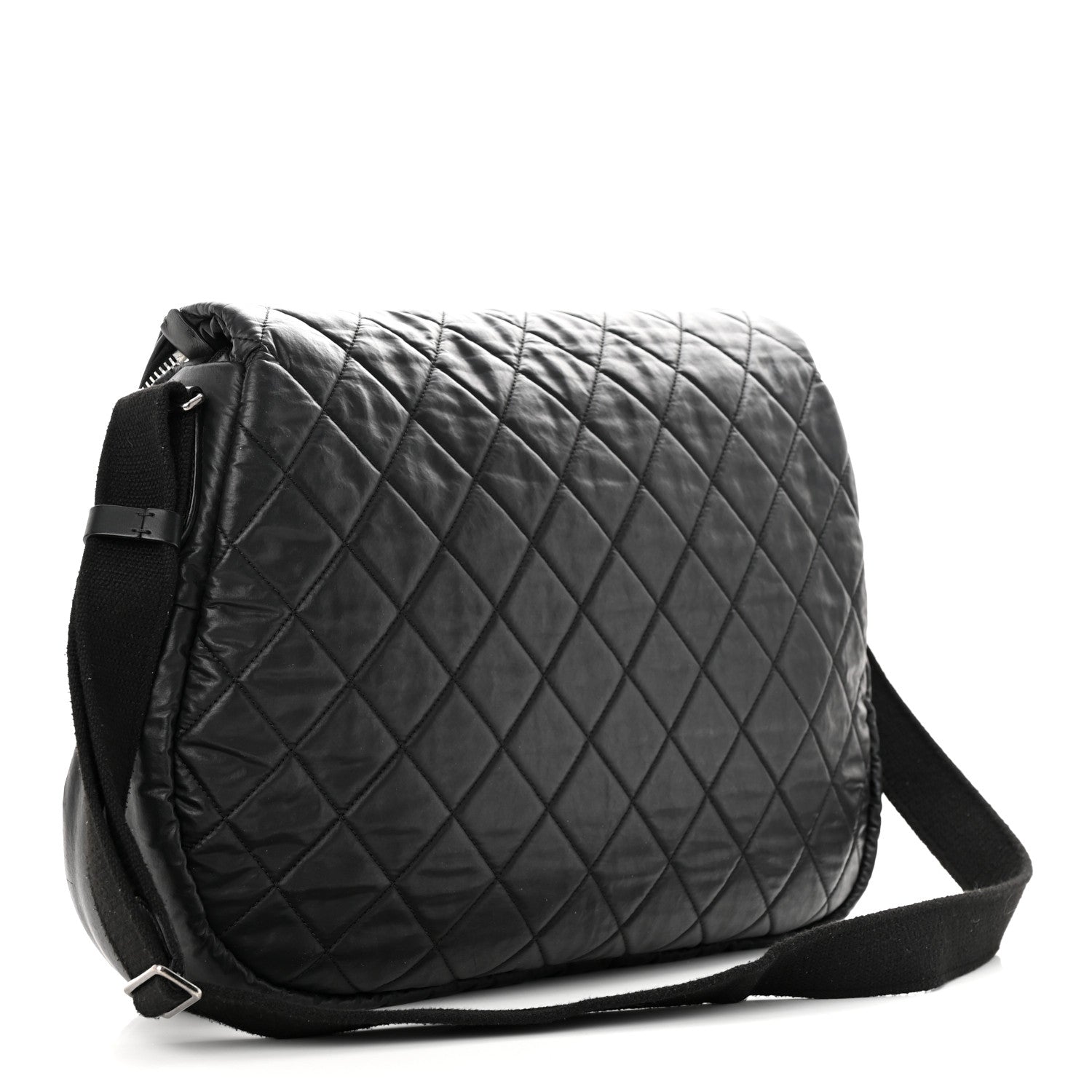 Chanel Nylon Quilted XL Coco Cocoon Messenger Black 3 of 10
