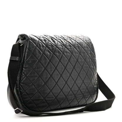 Chanel Nylon Quilted XL Coco Cocoon Messenger Black 3 of 10