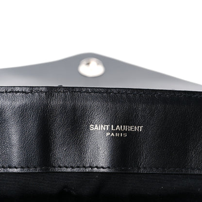 Saint Laurent Calfskin Y Quilted Monogram Large Loulou Chain Satchel Black 6 of 11