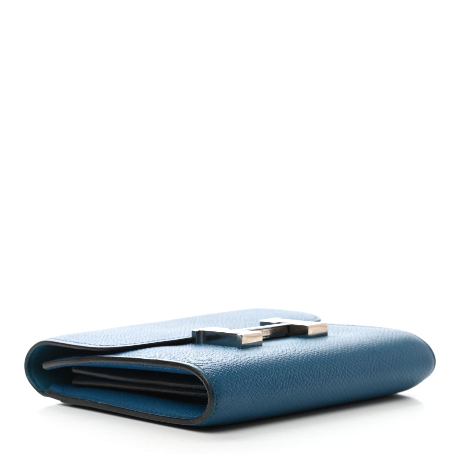 Hermes Epsom Constance Compact Passant Wallet Bleu Izmir 4 of 7