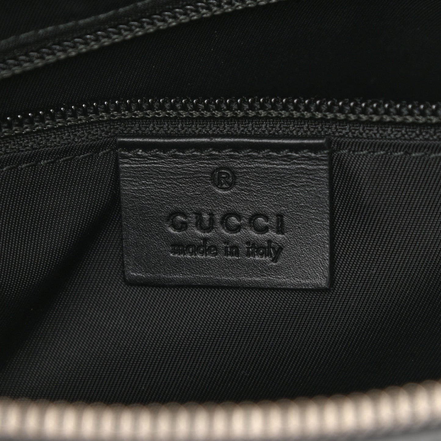 GG Supreme Monogram Web Messenger Bag Black