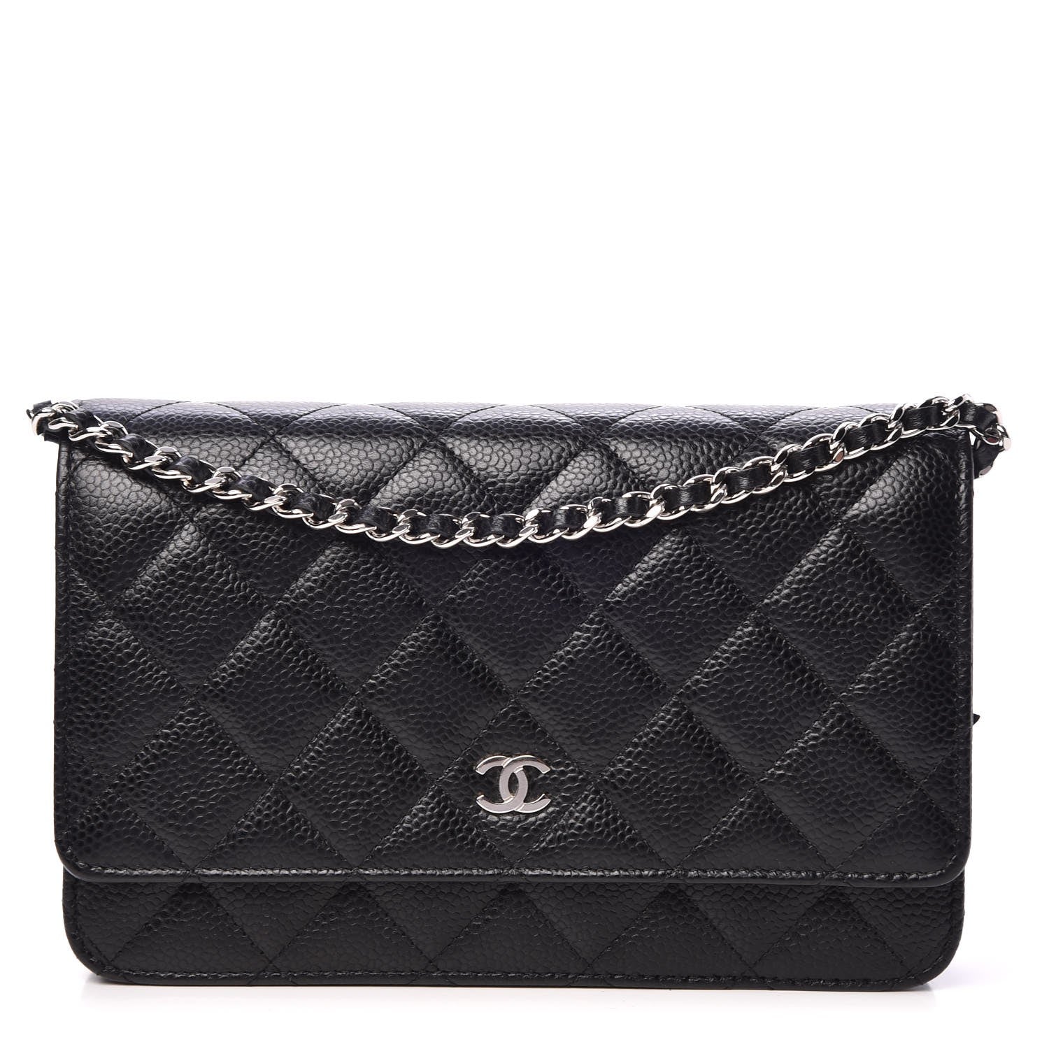 Chanel Caviar Quilted Wallet On Chain WOC Black 1 of 9