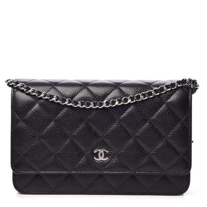 Chanel Caviar Quilted Wallet On Chain WOC Black 1 of 9