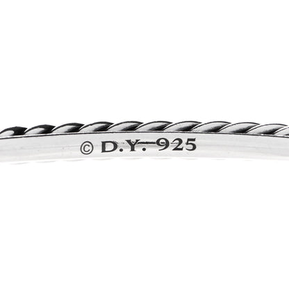 David Yurman Sterling Silver 4mm Cable Classics Bangle Bracelet 3 of 3