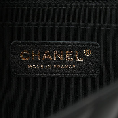 Chanel Calfskin Chevron Quilted Mini Statement Flap Black 2 of 13