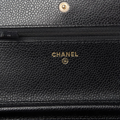 Chanel Caviar Quilted Wallet On Chain WOC Black 8 of 11