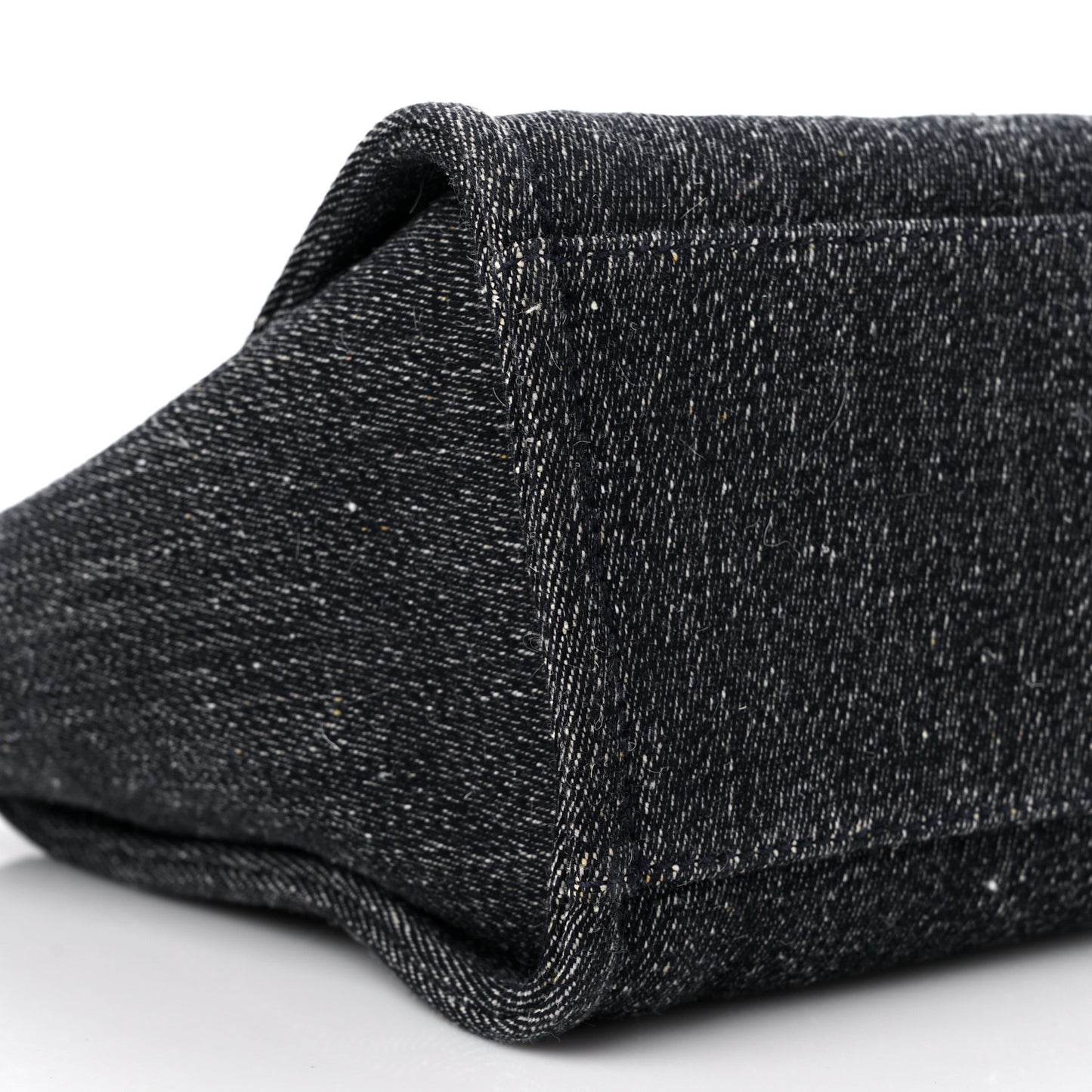 Denim Small Deauville Tote Dark Blue White