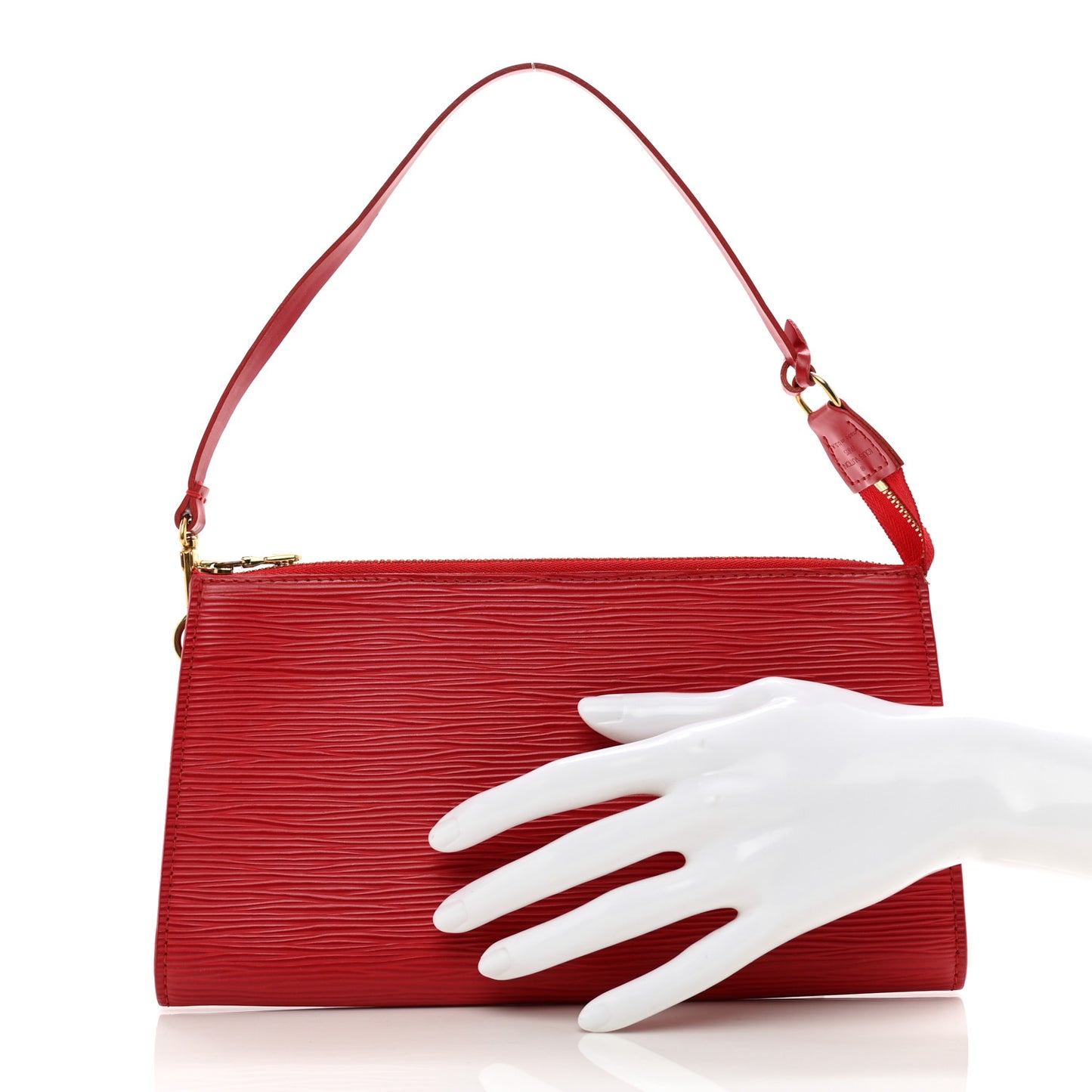 Epi Pochette Accessories 24 Castillan Red