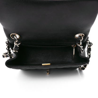 Chanel Lambskin Quilted Mini Square Flap Black 5 of 12