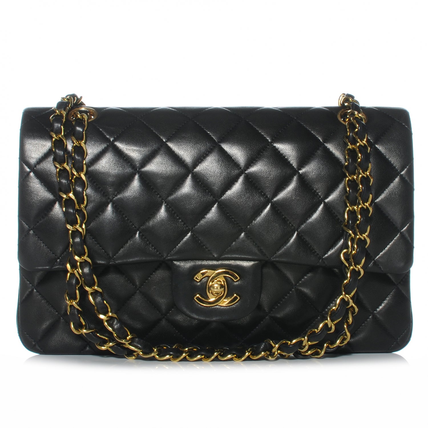 Chanel Lambskin Medium Double Flap Black 1 of 7