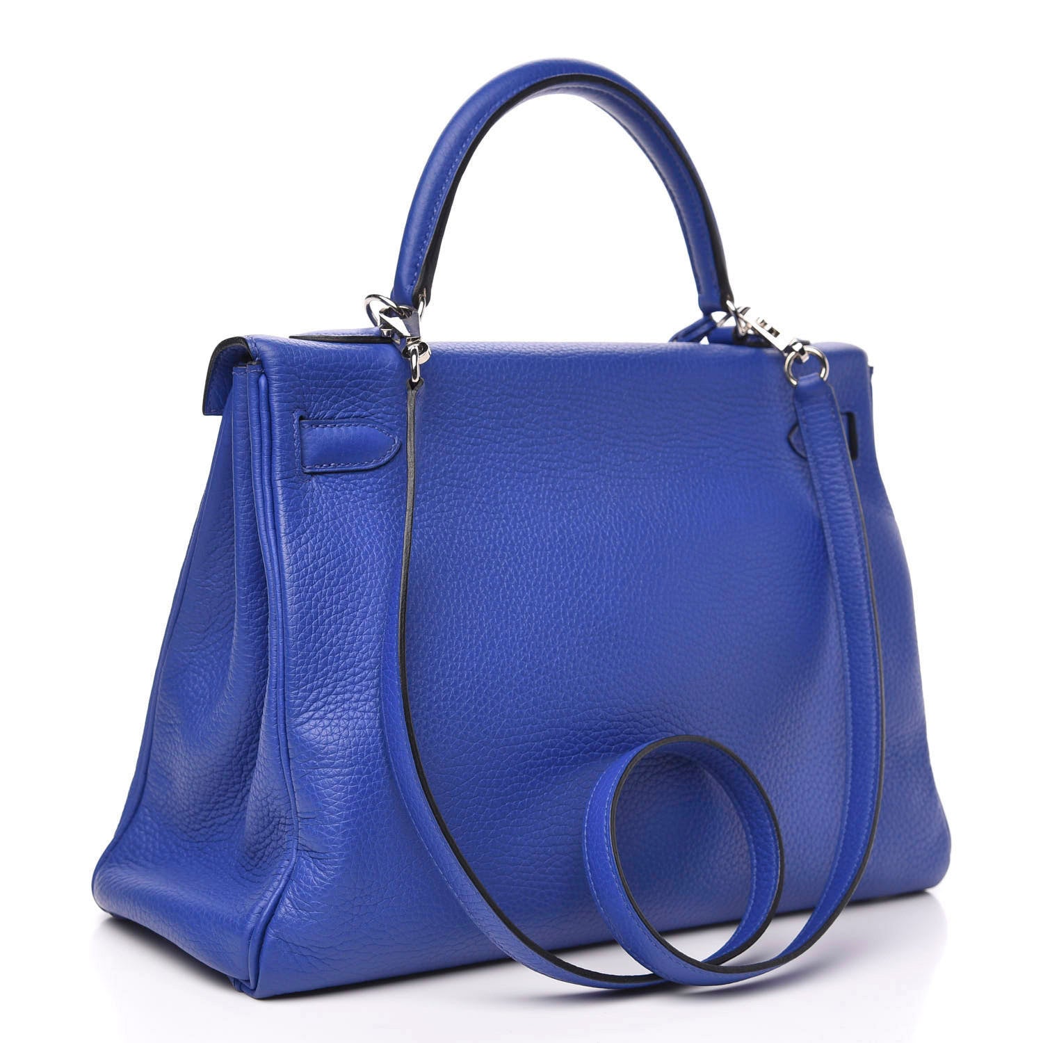 Hermes Taurillon Clemence Kelly Retourne 32 Bleu Electrique 3 of 42