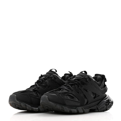 Balenciaga Rubber Mesh Fabric Womens Track Sneakers 36 Black 4 of 8