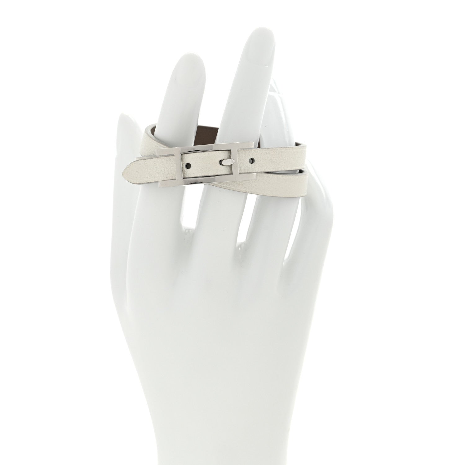 Hermes Swift Behapi Double Tour Bracelet Etoupe Nata 2 of 4