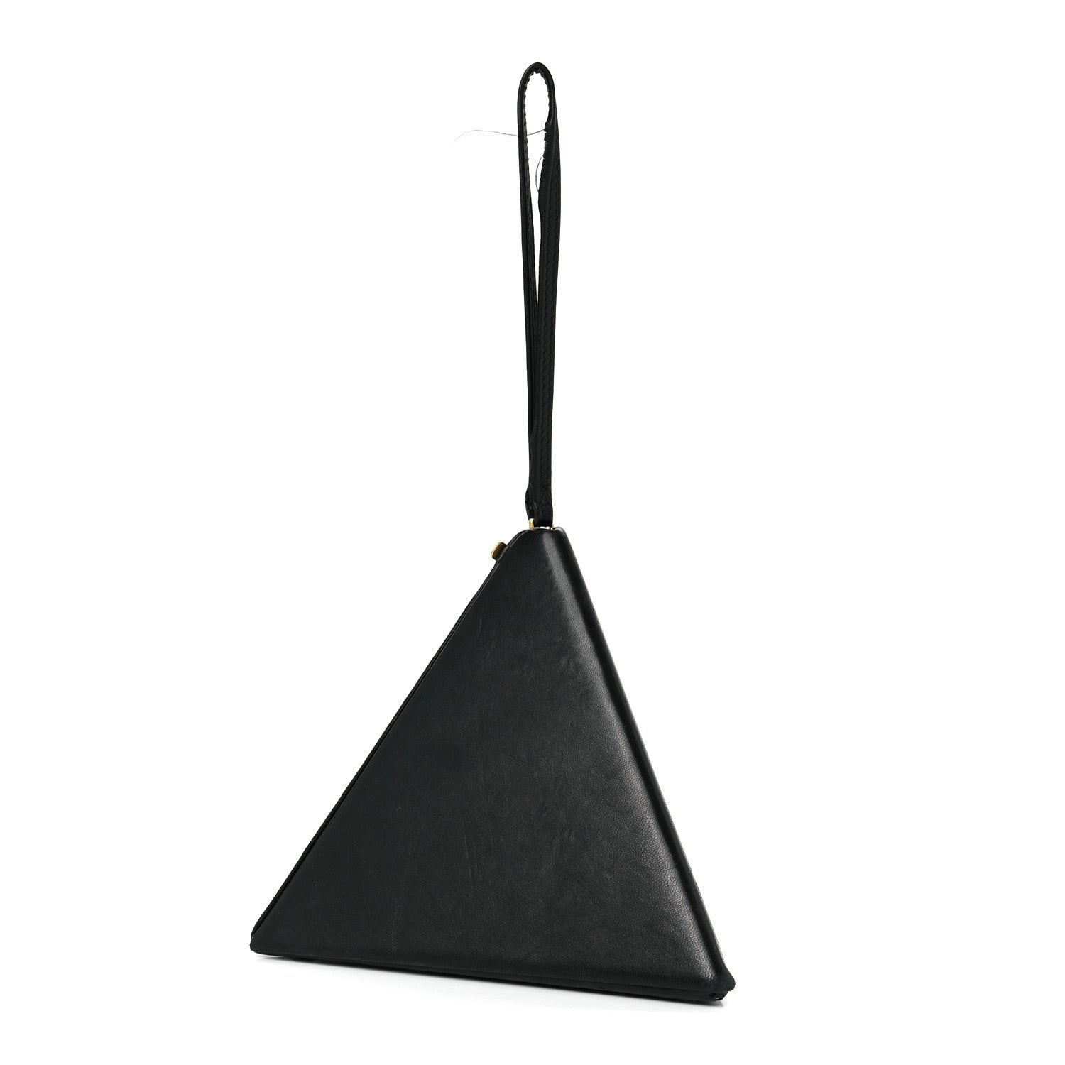 Saint Laurent Lambskin Pyramid Clutch Black 3 of 12