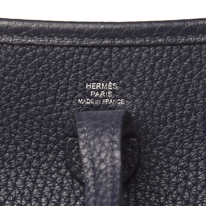 Hermes Taurillon Clemence Amazone Evelyne TPM Bleu Nuit Bleu Indigo 6 of 9
