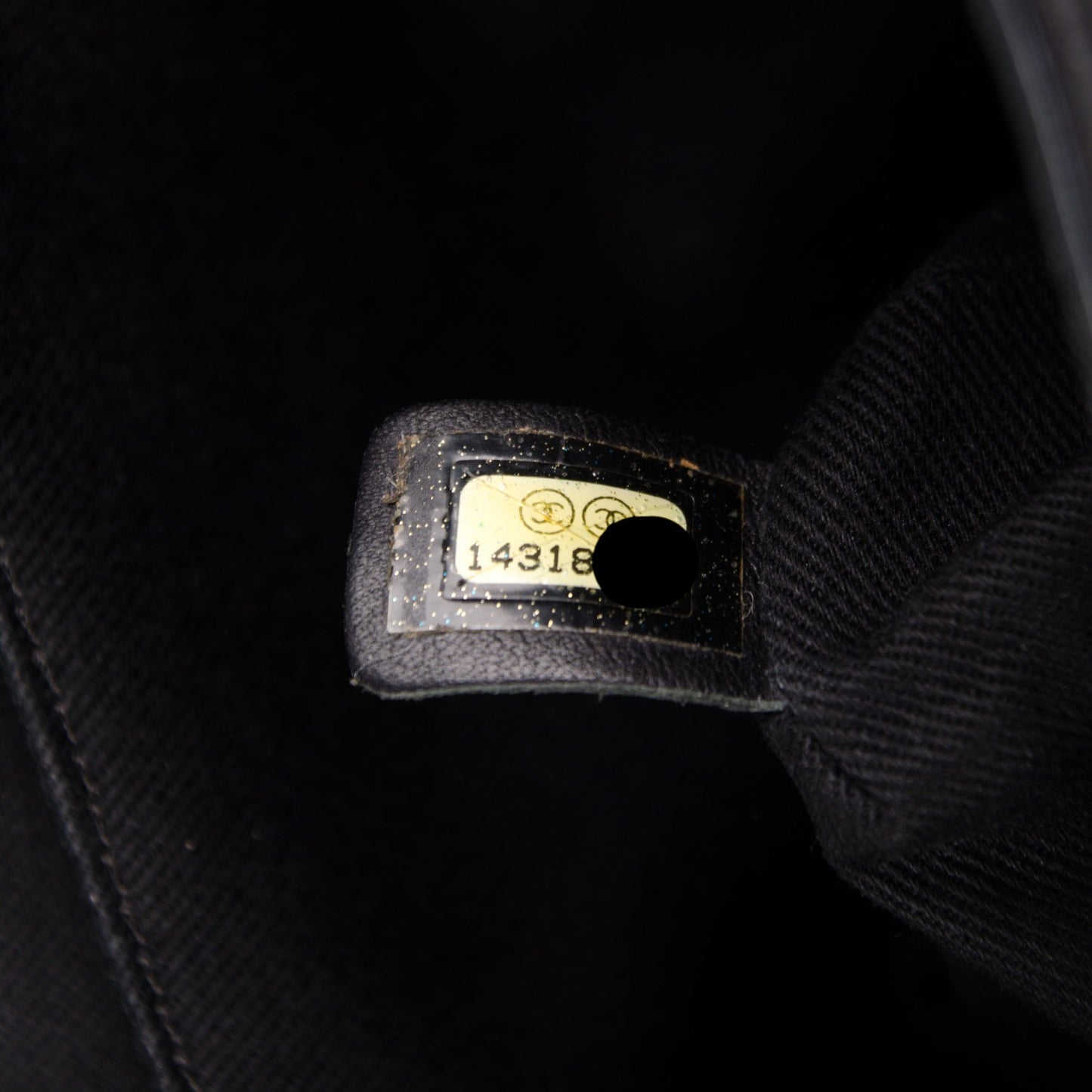 Vinyl Quilted In the Business Flap Bag Black