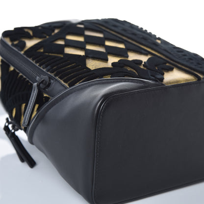 MCM Tapisserie Goatskin Small Duke Backpack Gold 10 of 16