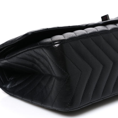 Chanel Sheepskin Chevron Quilted 2.55 Reissue 226 Flap So Black 9 of 10