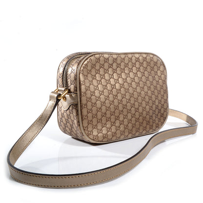 Gucci Metallic Microguccissima Sunshine Disco Crossbody Bag Champagne 3 of 8