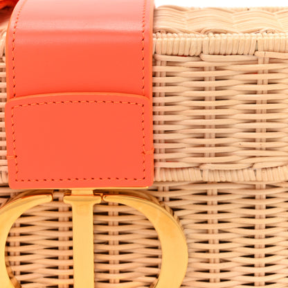 Christian Dior Wicker Oblique 30 Montaigne Box Bag Fluorescent Orange 8 of 10