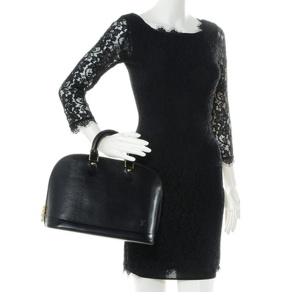 Louis Vuitton Epi Alma PM Black 2 of 7