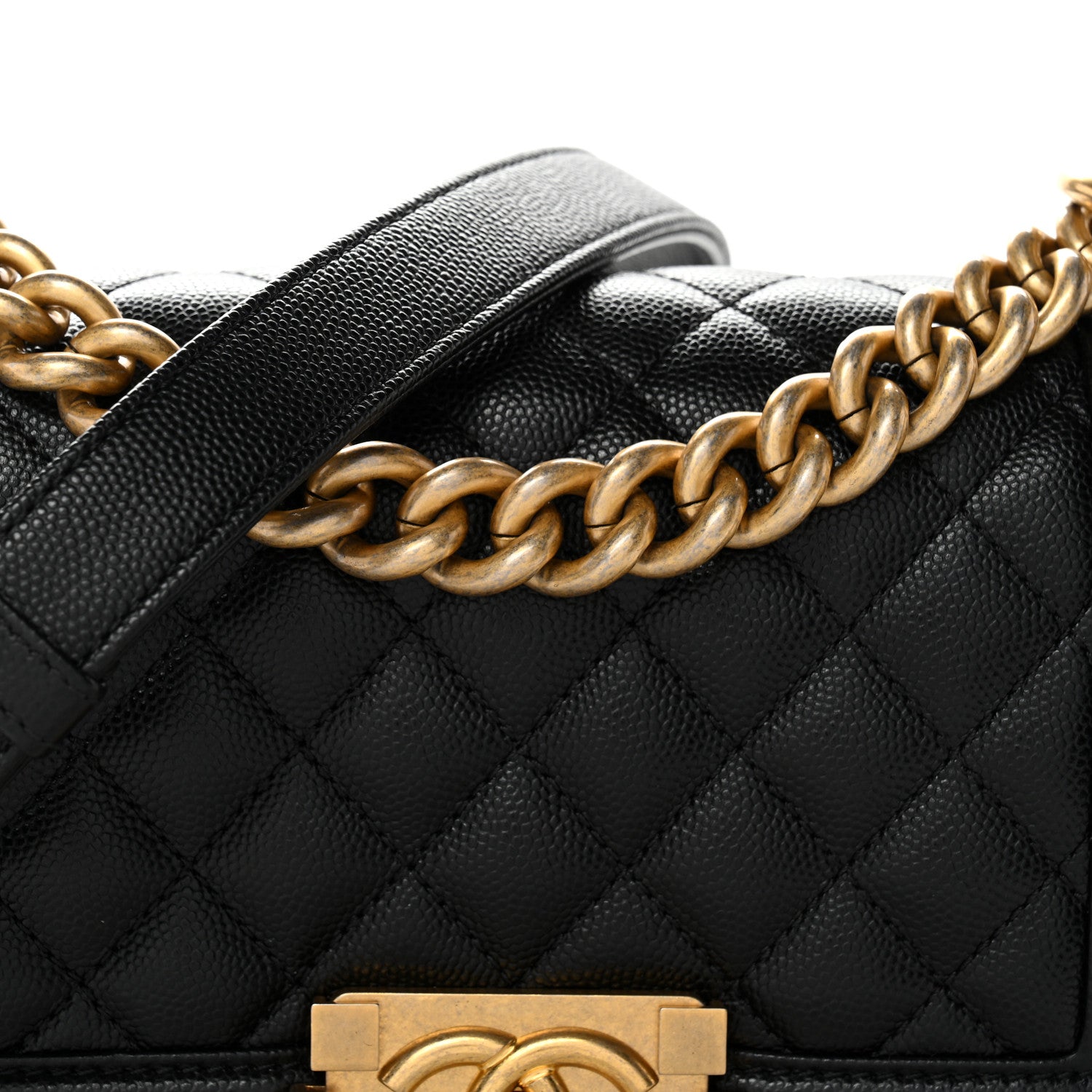 Chanel Caviar Quilted Small Boy Flap Black 8 of 11