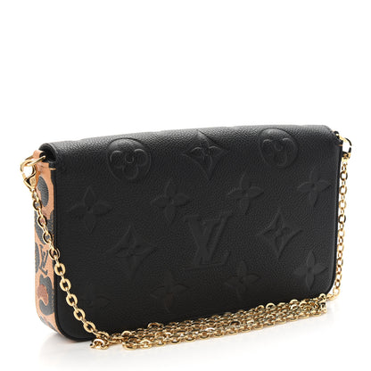 Louis Vuitton Empreinte Monogram Giant Wild At Heart Felicie Pochette Black 4 of 9